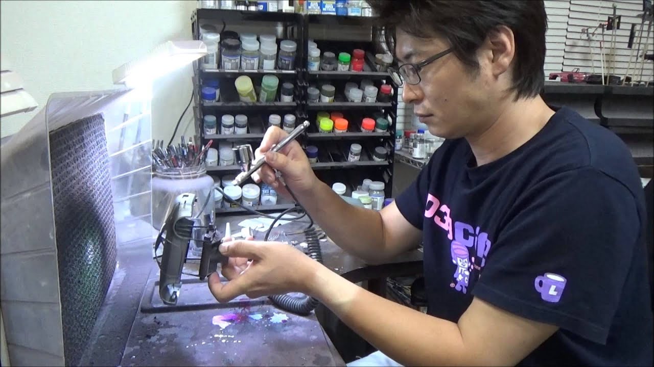 エアブラシで塗装をしよう！（シルバーの塗装）なべさんのプラモデル製作記