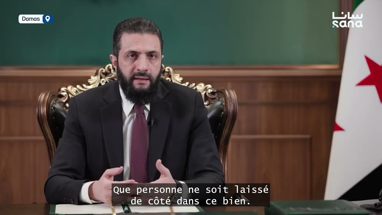 Le président al-Charaa : Prenez garde de croire que nous voulons du mal à notre peuple