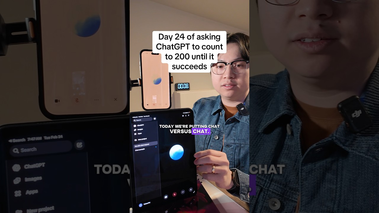 Day 24&hellip;ChatGPT vs ChatGPT counting to 200 🎉 #ai #chatgpt