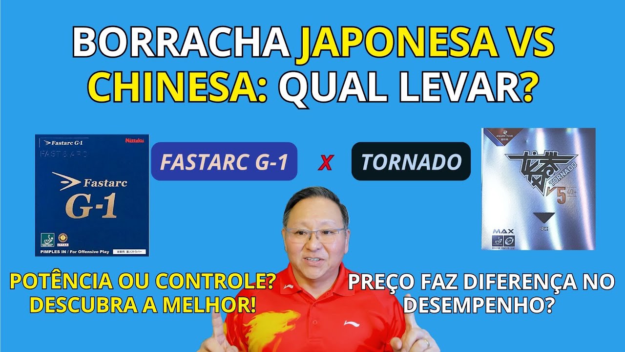 FASTARC G1 VS REACTOR TORNADO: TESTE COMPLETO! || TÊNIS DE MESA - PING PONG