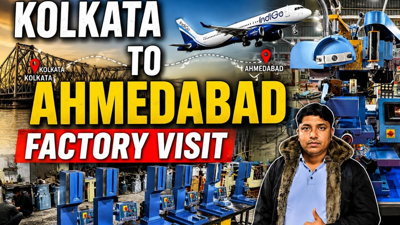 Kolkata Se Ahmedabad Tak | Jewellery Machine Kaise Banti Hai | Factory Visit 