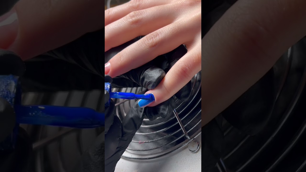 Subscribe to learn how to apply gel polish under the cuticle 😍#nails