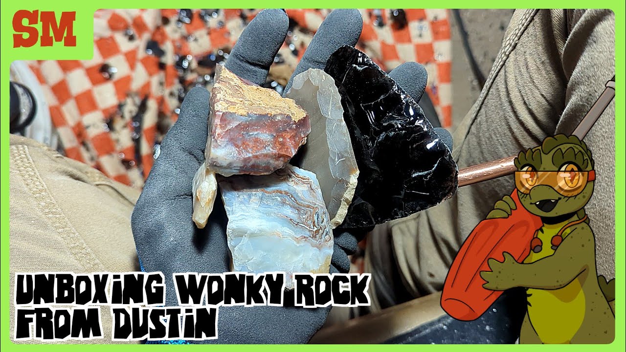 [SM] Unboxing Wonky Rock From Dustin #flintknapping