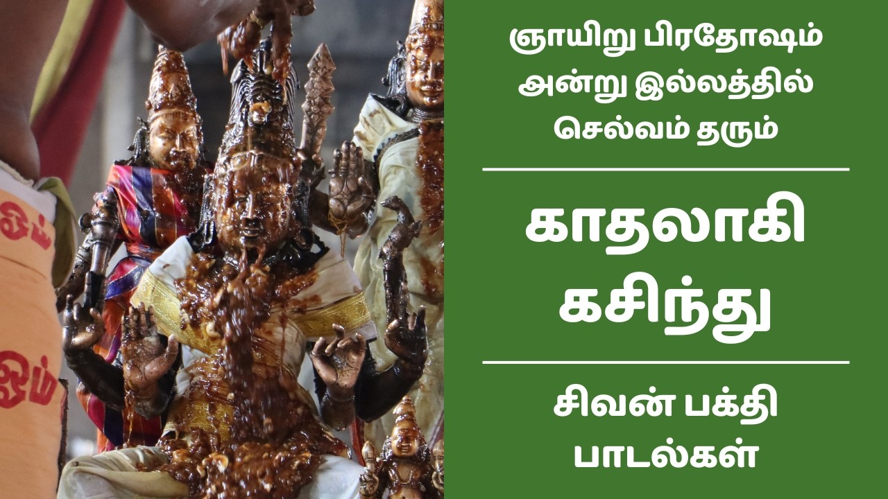 காதலாகி கசிந்து | ஞாயிறு பிரதோஷம் அன்று இல்லத்தில் செல்வம் தரும் சிவன் பக்தி பாடல்கள் மாசில் வீணை