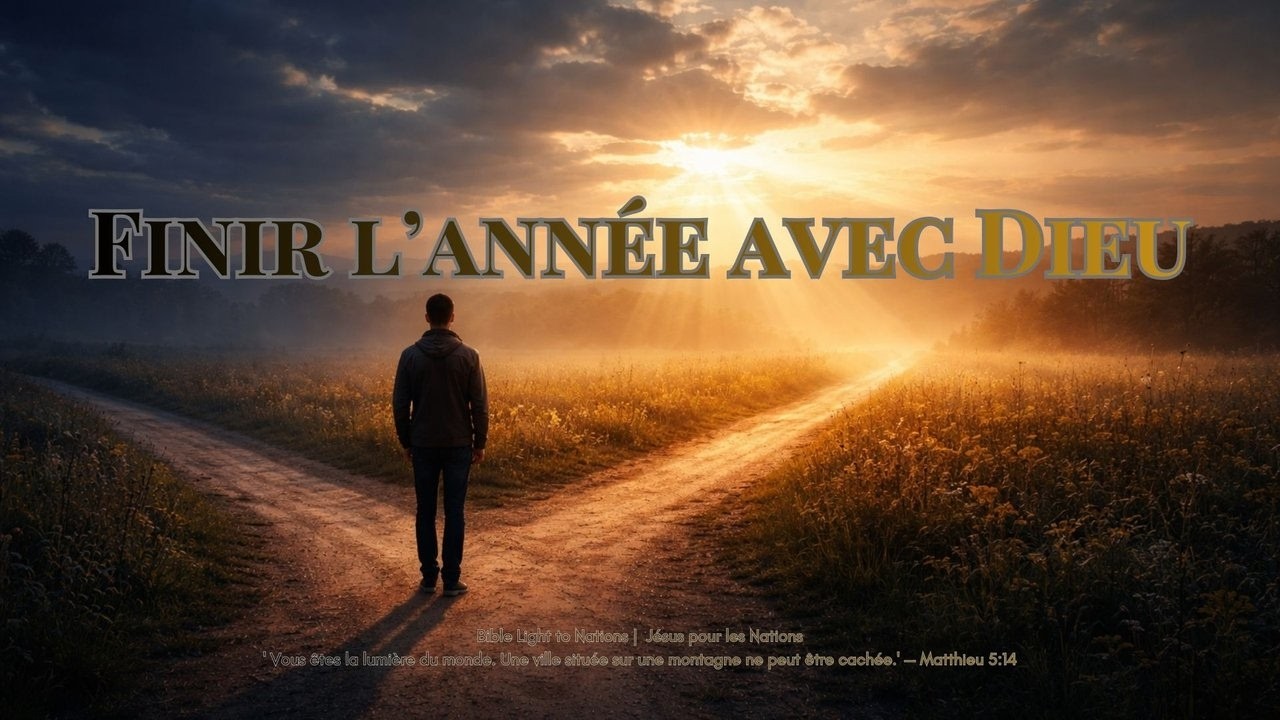 Terminer l’année avec Dieu : regarder en arrière, lâcher prise et avancer par la foi