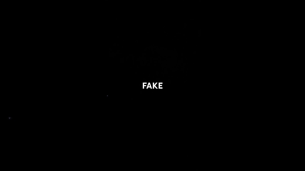 So fake