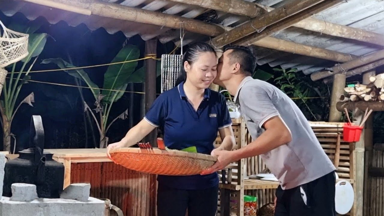 Hai - a kind man who always works hard to earn money to help An raise three children ;Ly tieu An