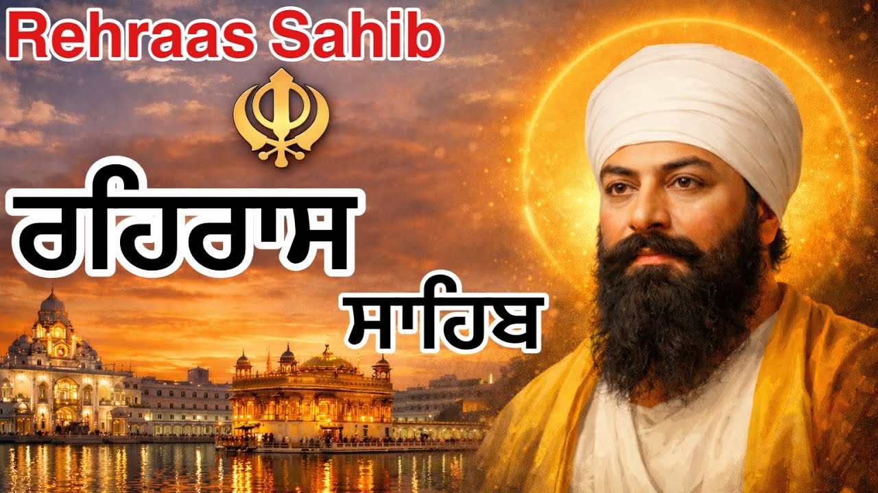 Rehraas Sahib Full Path | ਰਹਿਰਾਸ ਸਾਹਿਬ ਪਾਠ | Evening Path 