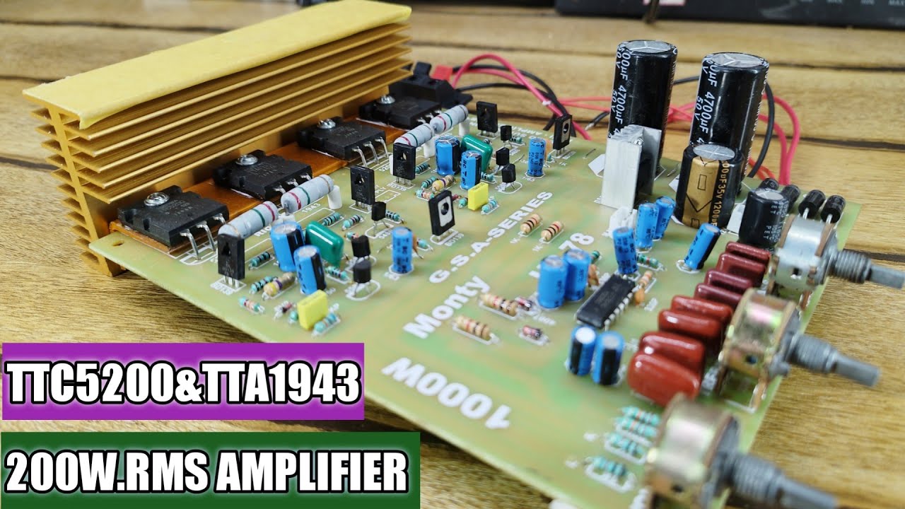 5200 and 1943 amplifier board 🔊 ttc5200 tta1943 amplifier circuit