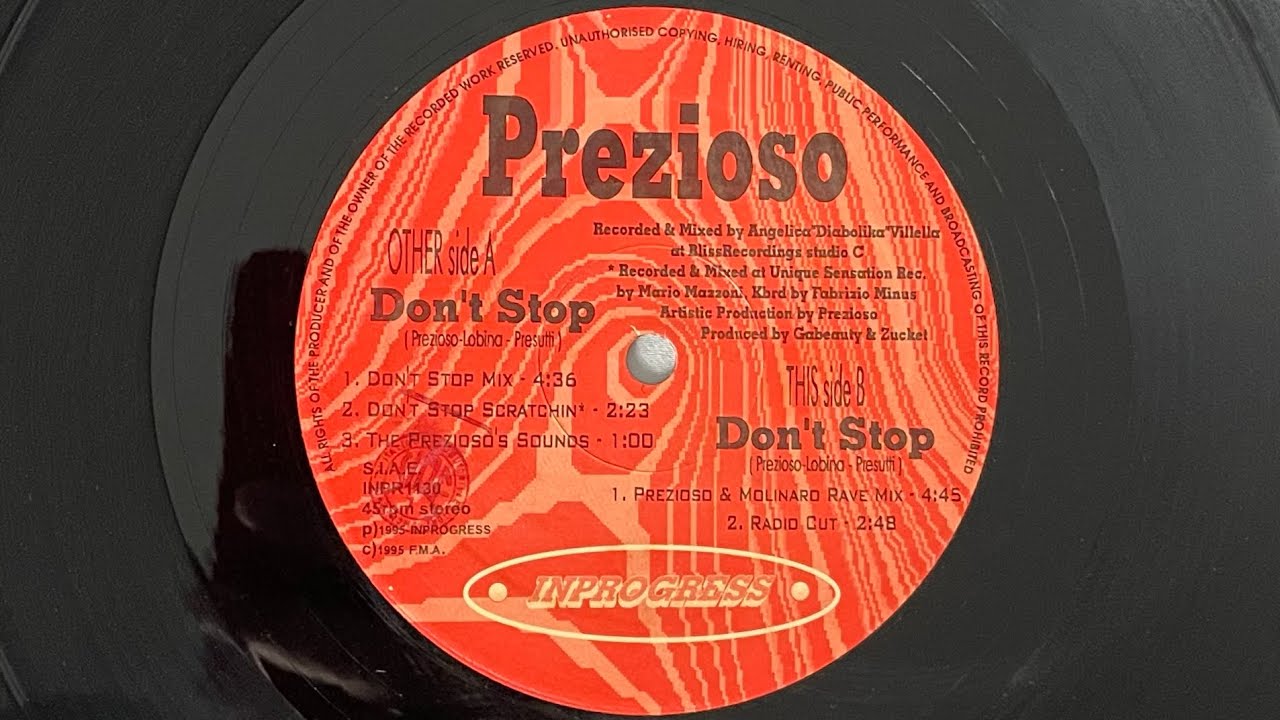 Prezioso “Don't Stop” 1995