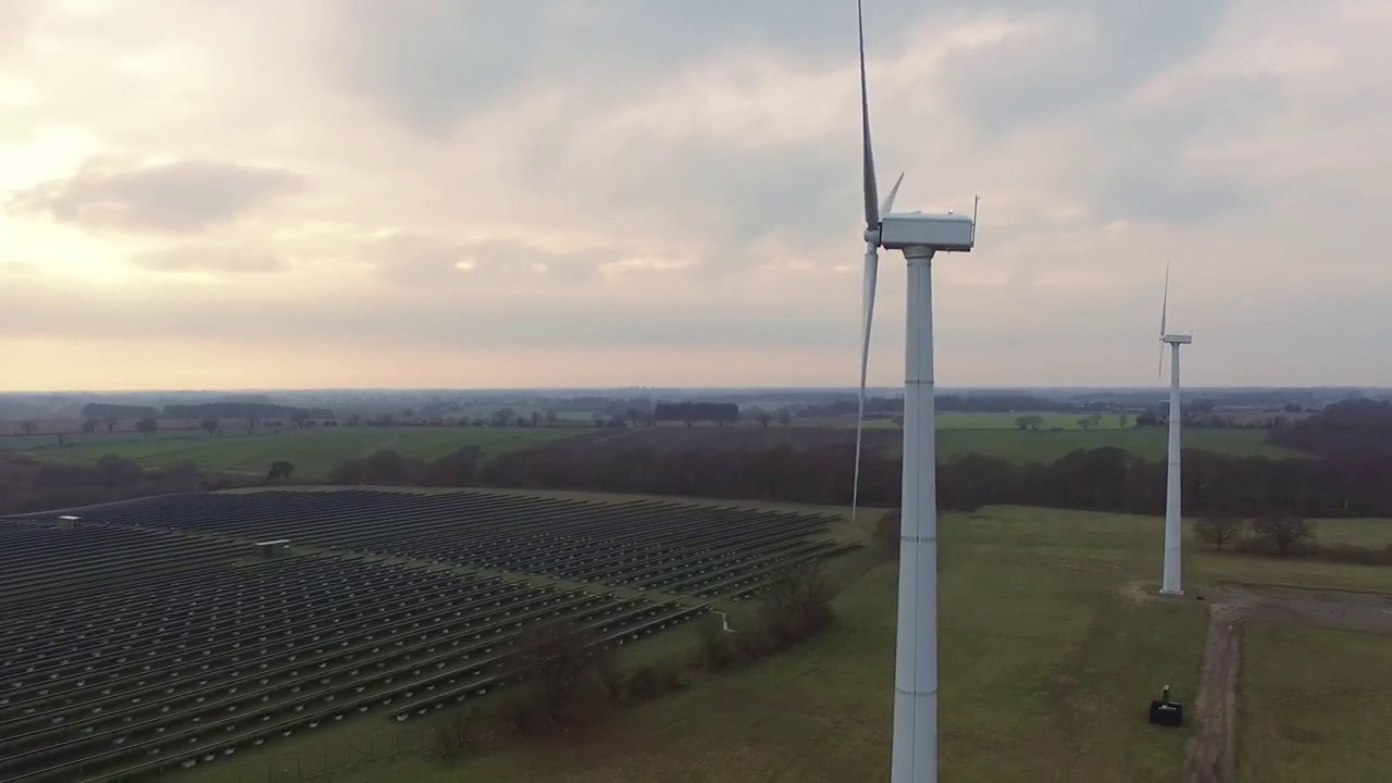Foxburrow Solar & Wind Farm, Brightwell, Suffolk