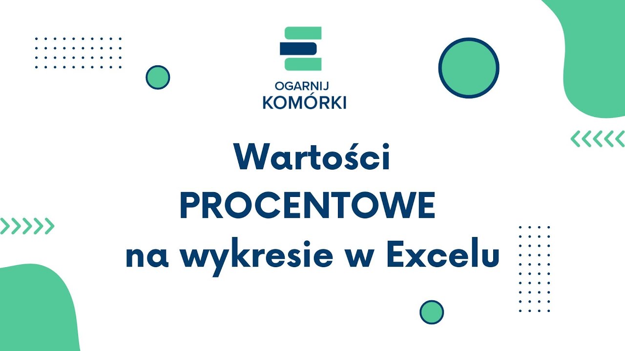 Excel - Procent z całości na wykresie - jak dodać procenty do wykresu w Excelu?