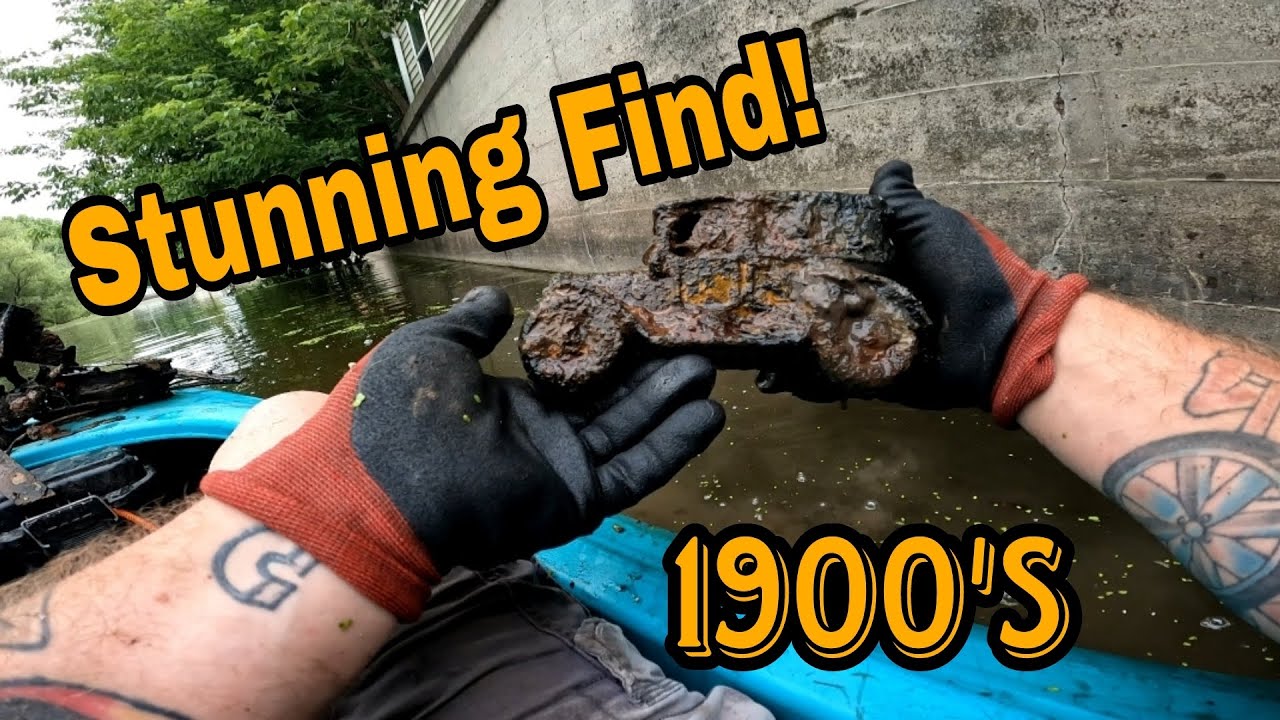 Multiple Stunning 1900's Discoveries Found Magnet Fishing