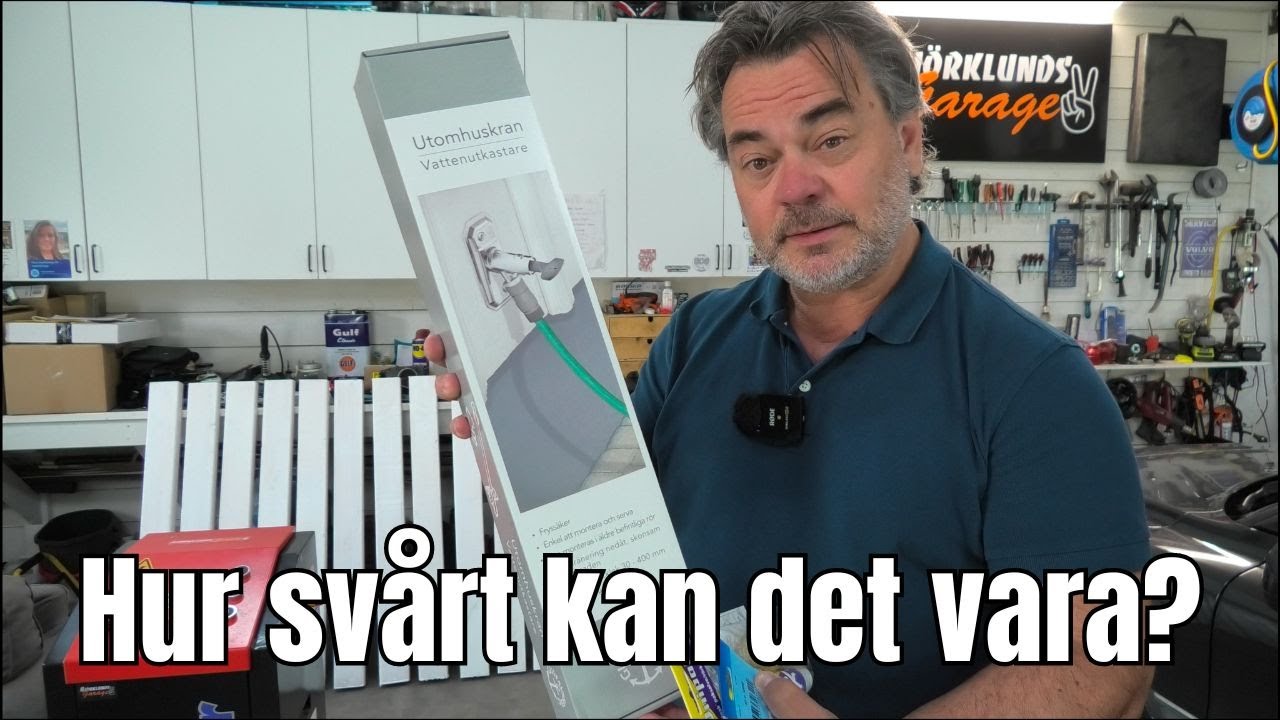 Ny vattenutkastare för trädgårdsslangen. Den gamla började läcka.