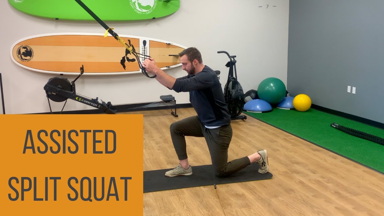 How To Perform The Assisted Split Squat | TRX Split Squat Variation