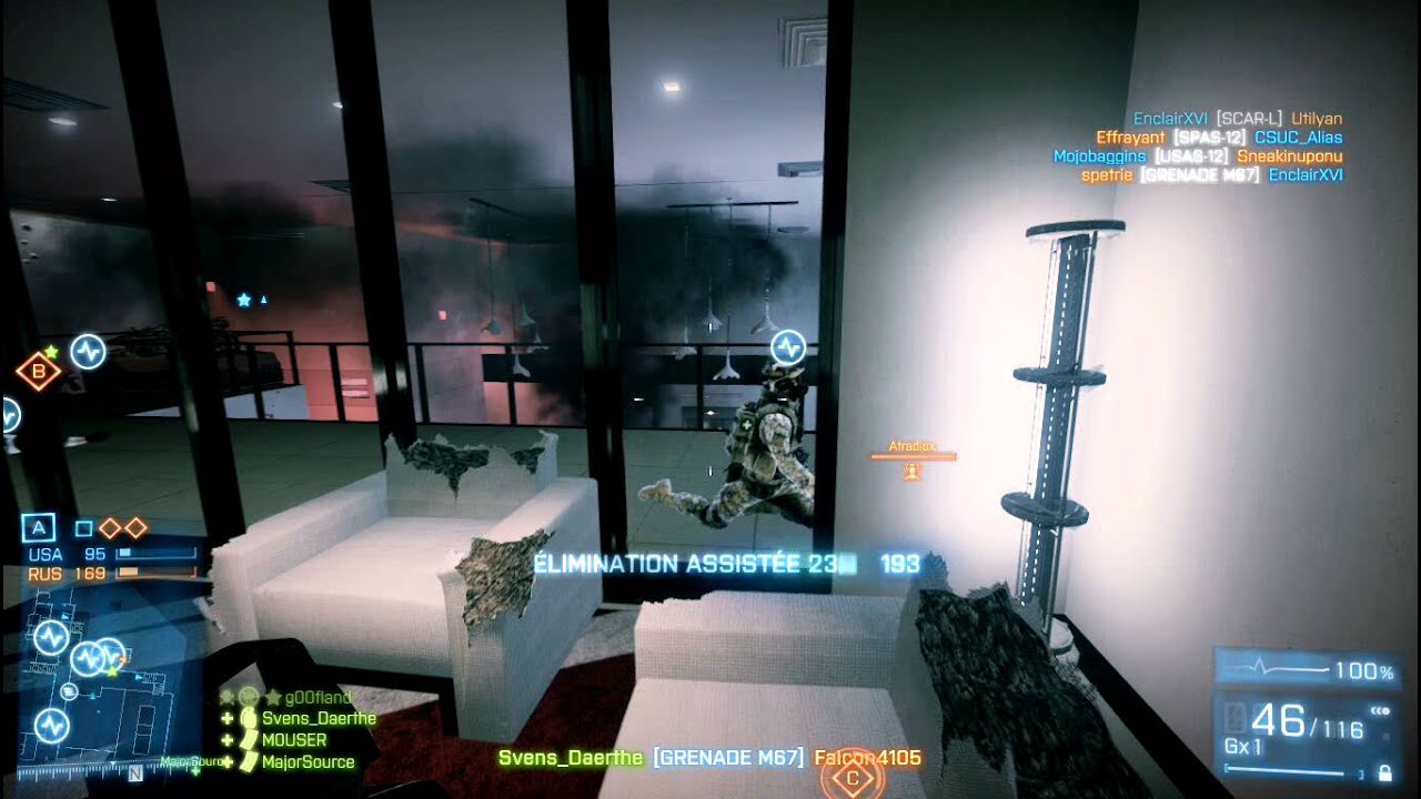 Battlefield 3 - Close Quarter with 64 players... Madness!
