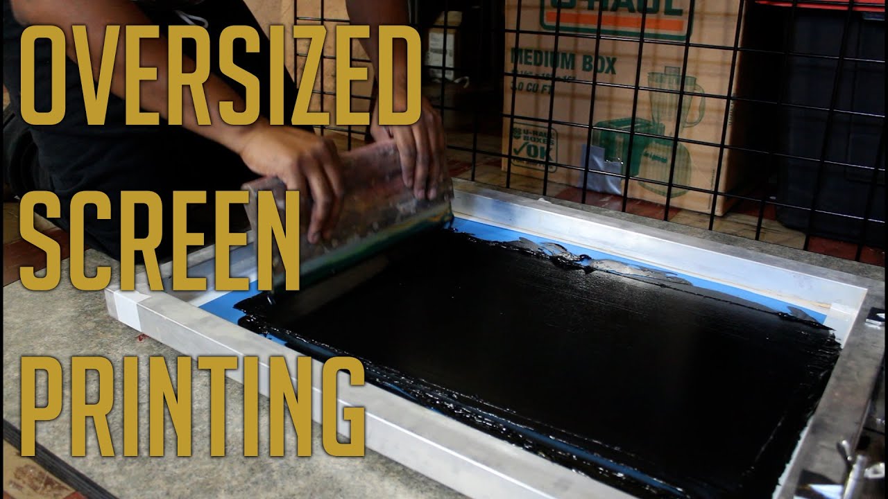 Screen Printing Vlog: Oversized Print