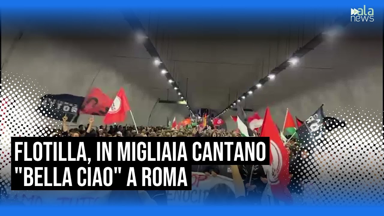 Flotilla, migliaia di manifestanti intonano 