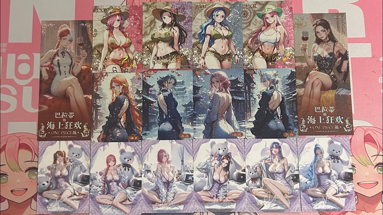 Waifu One Piece Card Showcase 5 - Giveaway Competition for UK Subscribers!! - Anime Girl Cards