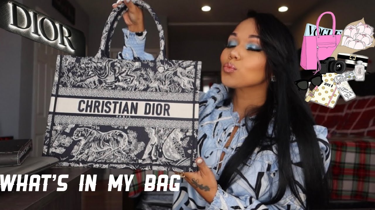 Updated What’s In My Bag/Christian Dior Toile de Jouy Medium Book Tote