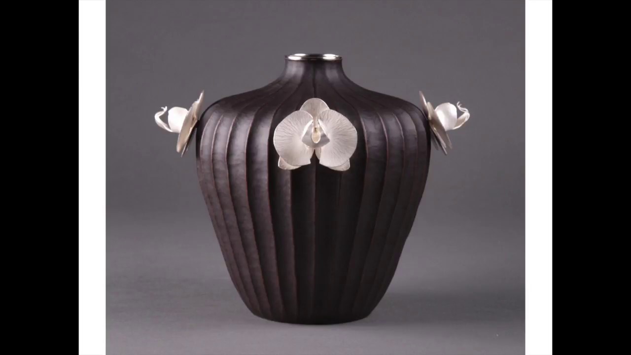 Hand Hammered Copper And Silver Luke Marshall Vase