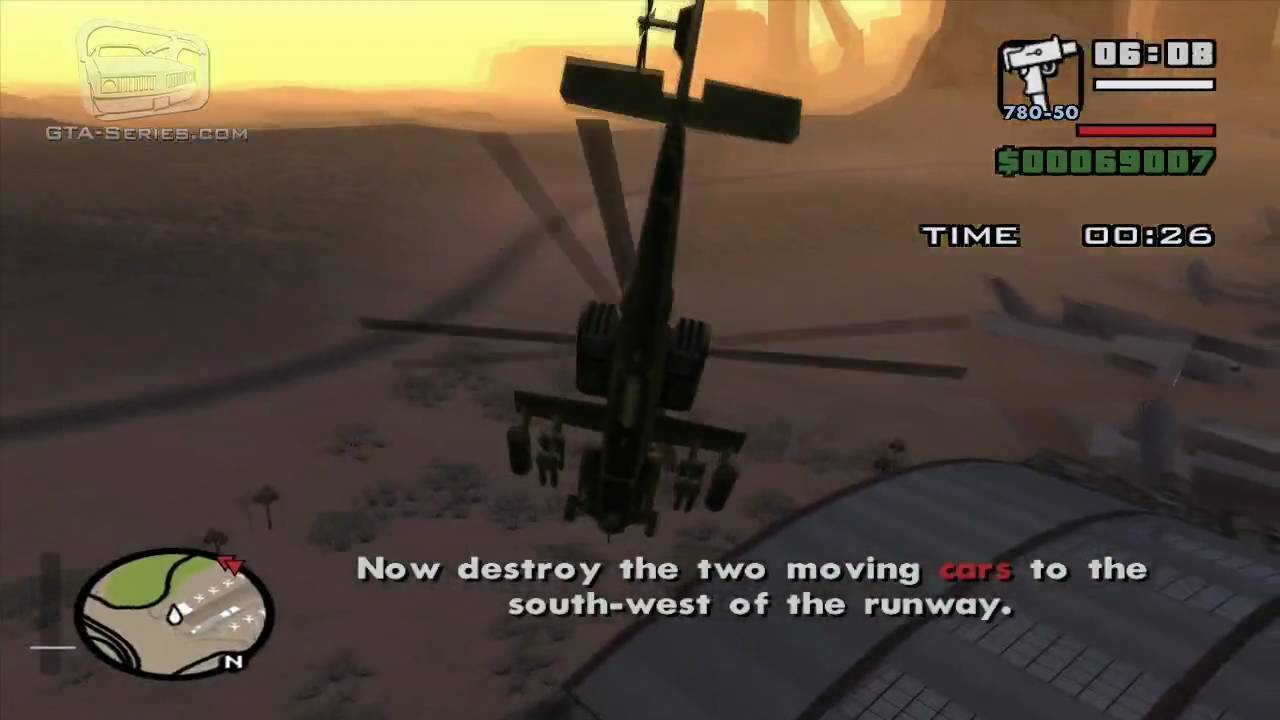 GTA San Andreas - Walkthrough - Pilot School #7 - Destroy Targets (HD)