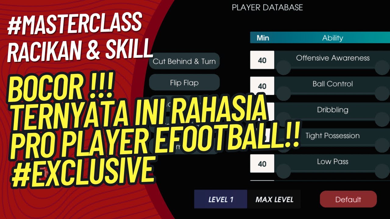 [ MASTERCLASS RACIKAN ] PENJELASAN LENGKAP TAKTIK SKILL RACIKAN EFOOTBALL ‼️ PRO PLAYER - 7evils -