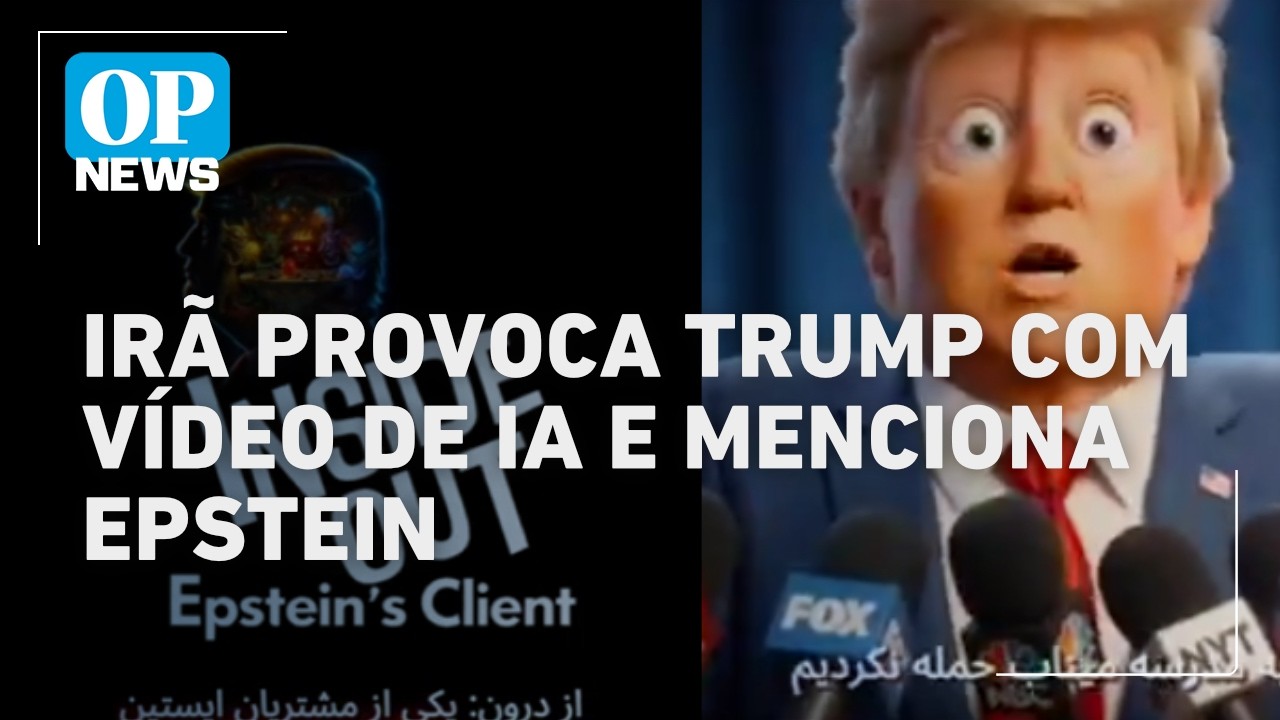 Irã provoca Trump com vídeo de IA que traz vilões de “Divertida Mente” e caso Epstein l OP NEWS