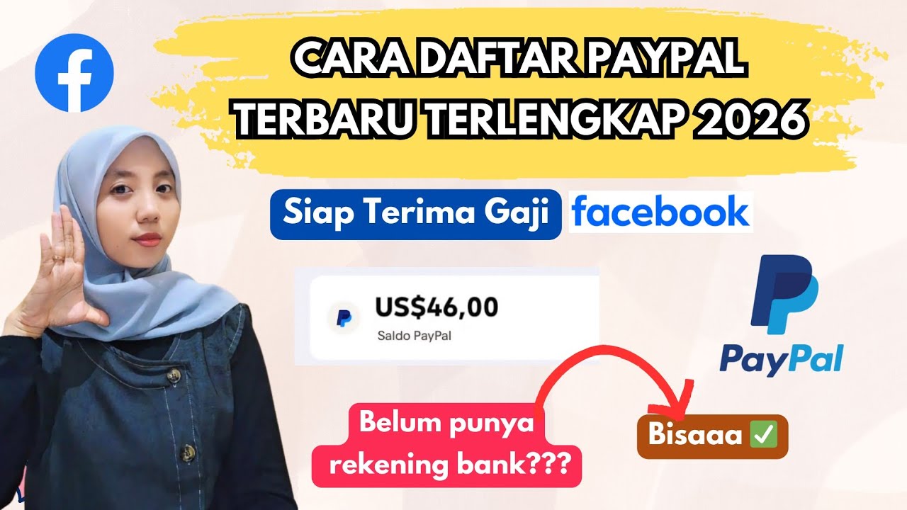 CARA DAFTAR PAYPAL UNTUK FB PRO TERBARU TERUPDATE 2026 | PAYPAL TAMPILAN TERBARU