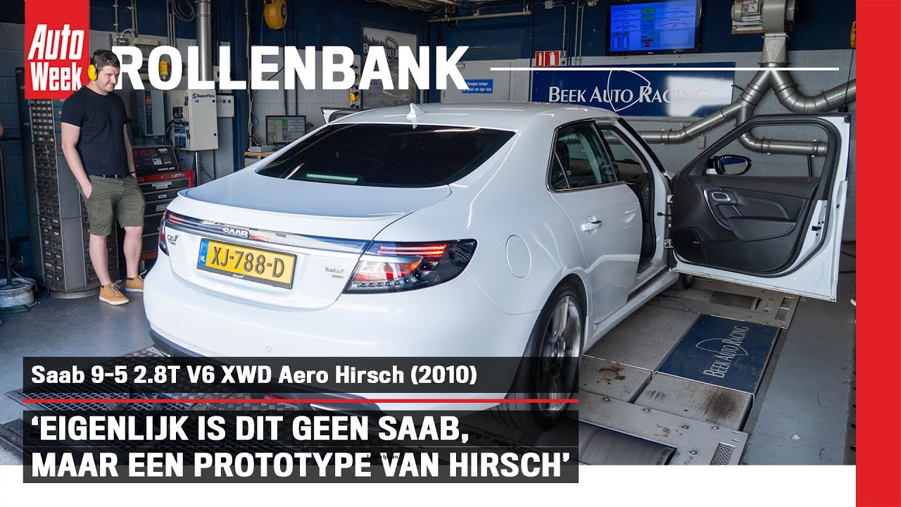 Saab 9-5 2.8T V6 XWD Aero Hirsch (2010) - Op de rollenbank