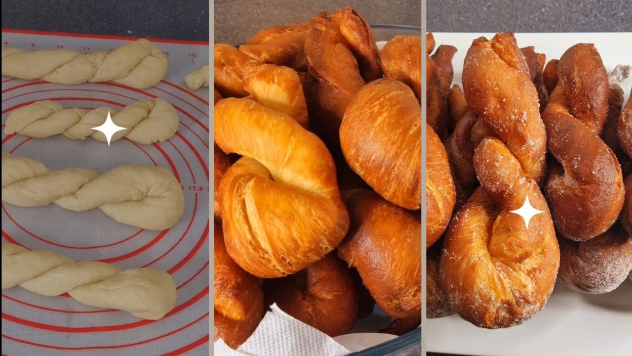SOUVENIR  D'ENFANCE RECETTE BEIGNETS TORSADES 😋😋