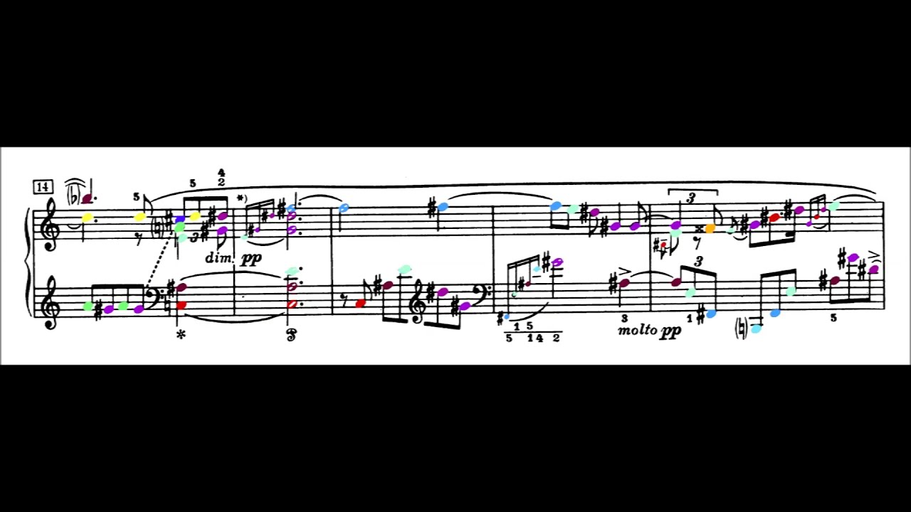 Alexander Scriabin - Feuillet d'Album Op. 58 [Synesthete version]