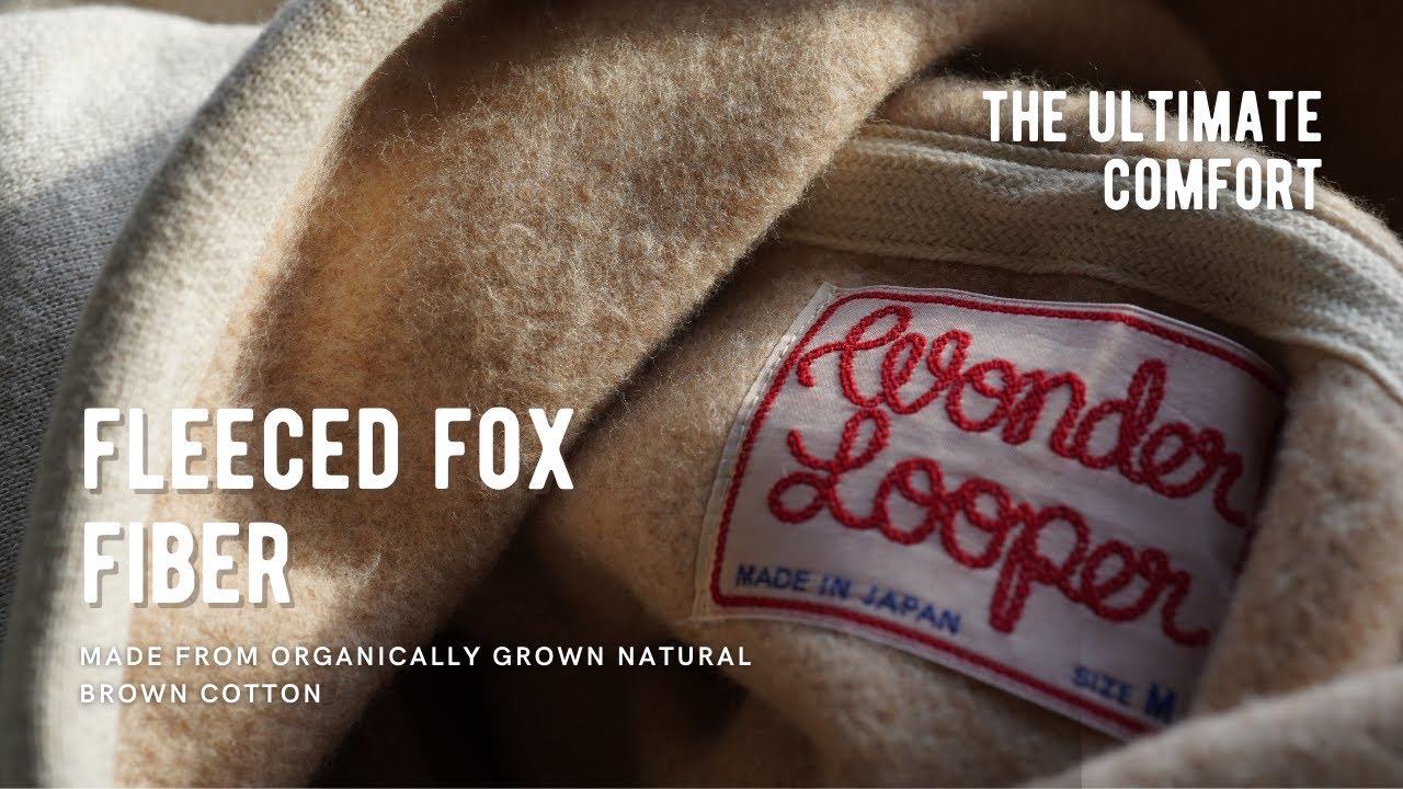 The Ultimate Comfort: Fleeced Fox Fiber Sweatshirts Made from Organically Grown Natural Brown Cotton