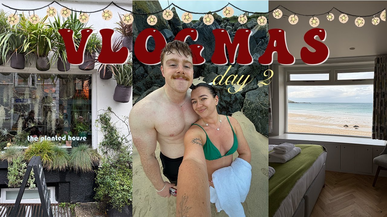 a cosy weekend in cornwall with my boyfriend 🌊 vlogmas day 2!