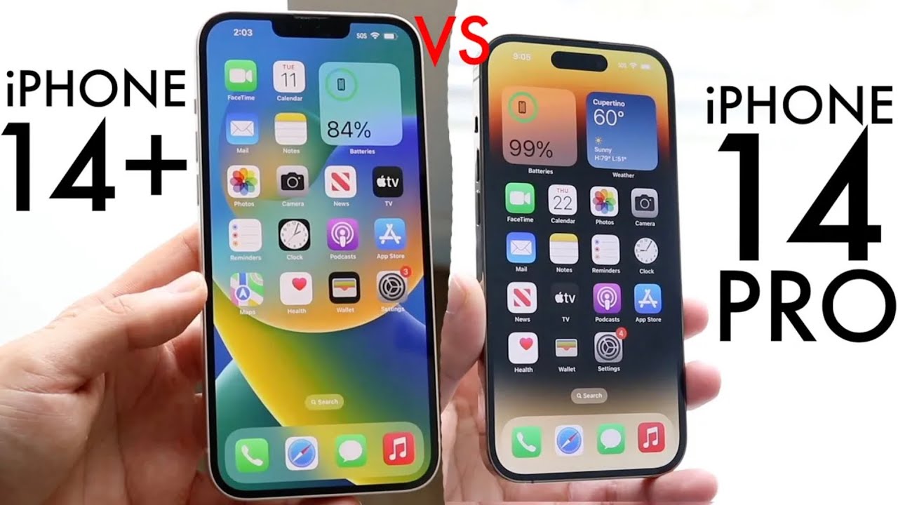 iPhone 14 Pro против iPhone 14 Plus в 2025 году! (Сравнение) (Обзор)