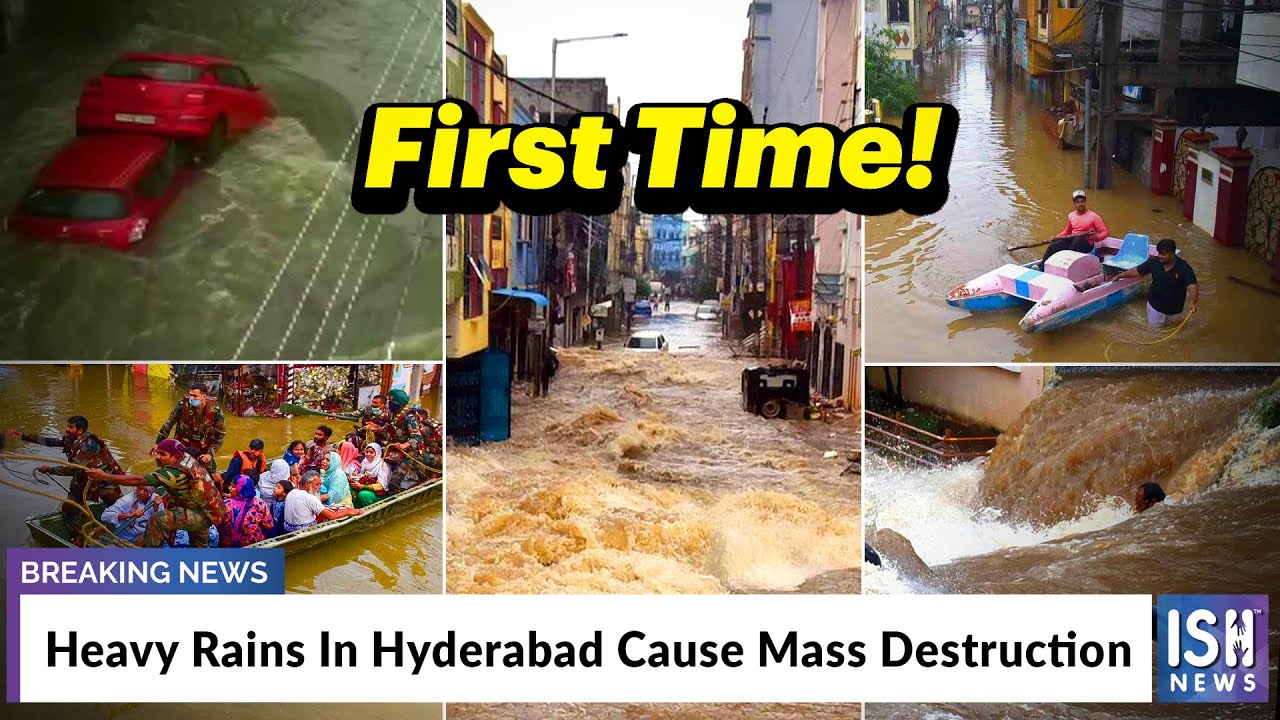 Heavy Rains In Hyderabad Cause Mass Destruction