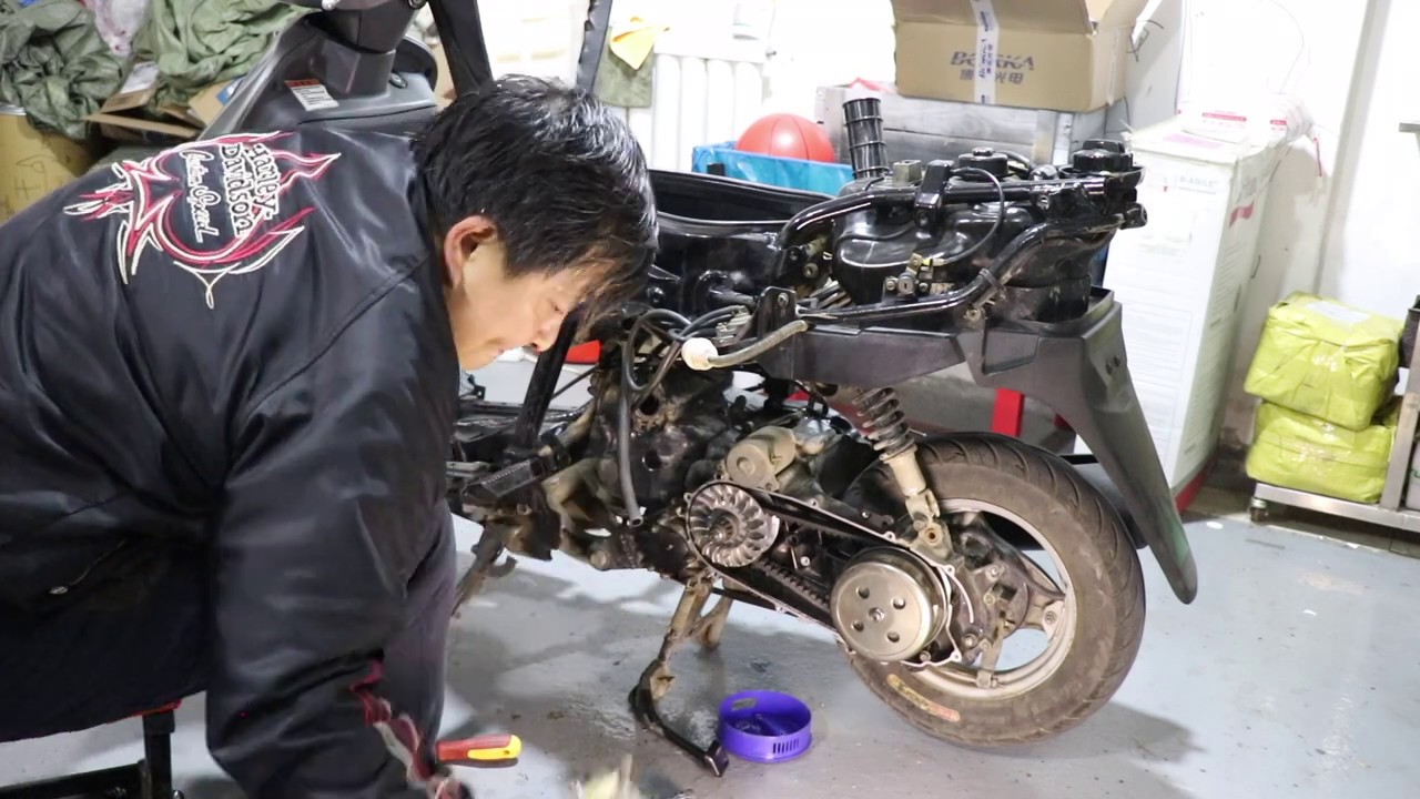 01 Cleaning suzuki vecstar 150 スズキ：ヴェクスター150 铃木超人150 G405 ENGINE Rusty screw摩托车保养