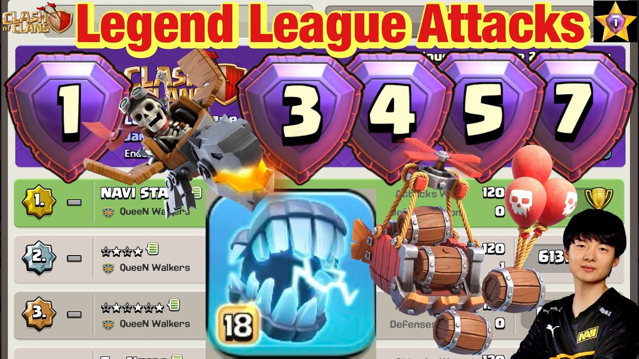 Legend League Attacks August Season Day18 DUKE CHARGE DRAGON RIDER With Army Link