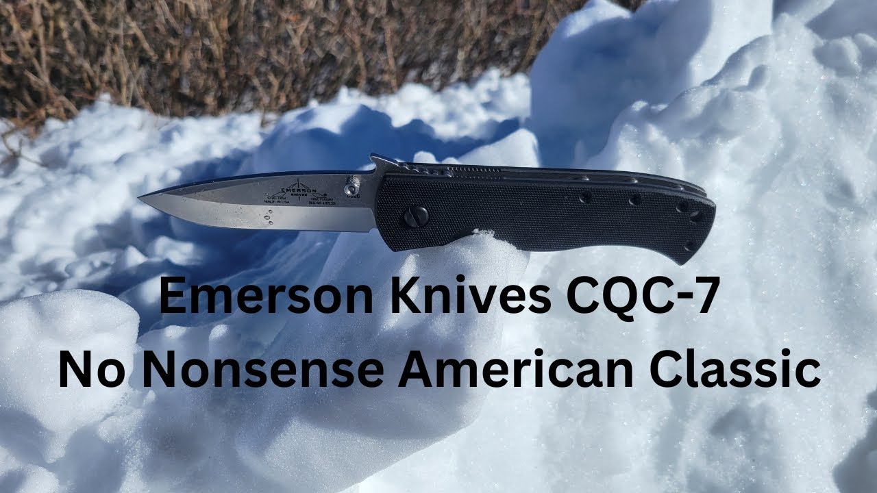 Emerson Knives CQC-7 Snap Review+Disassembly - NO NONSENSE!