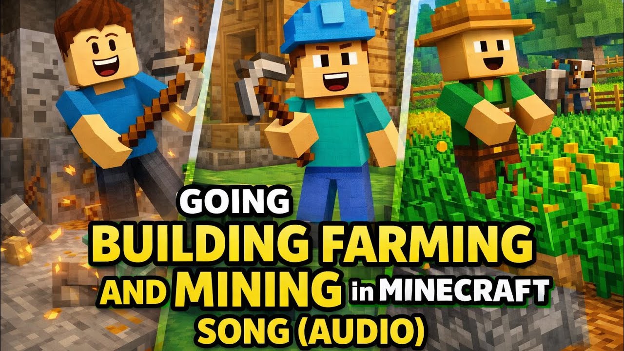 The Frisian Gamer - Release - Going Building Farming And Mining In Minecraft (Lyrics and Audio)