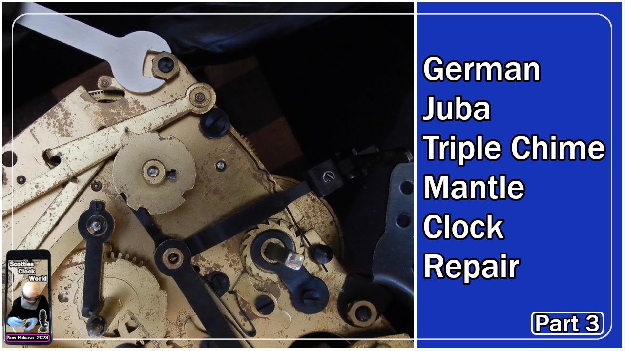 German Juba Triple Chime Mantle Clock Repair - Part 3