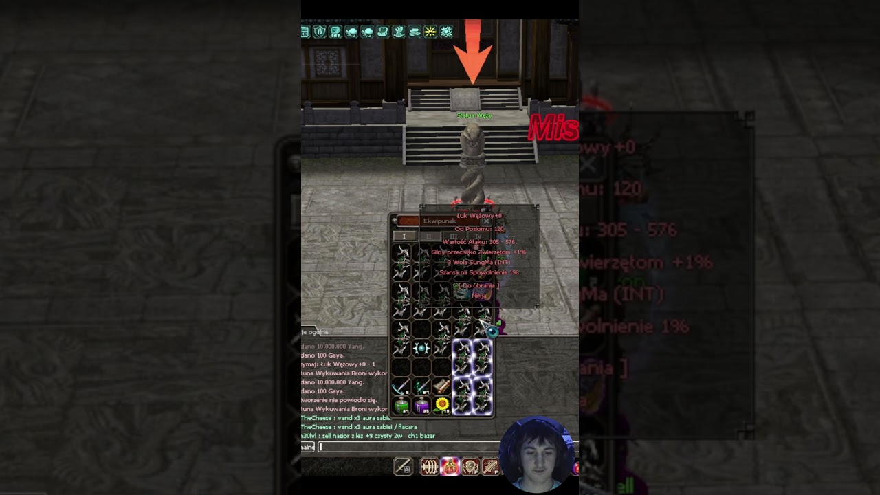 [cz.247] Miszmasz - mary czary... (Wytwarzanie Wężowego Łuku na 120lvl do szarfy) #metin2 #rubykirin