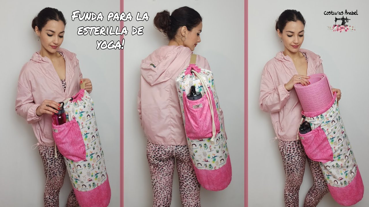 Cómo hacer una funda-bolso para la esterilla de yoga 💆🏻| Súper fácil!!!