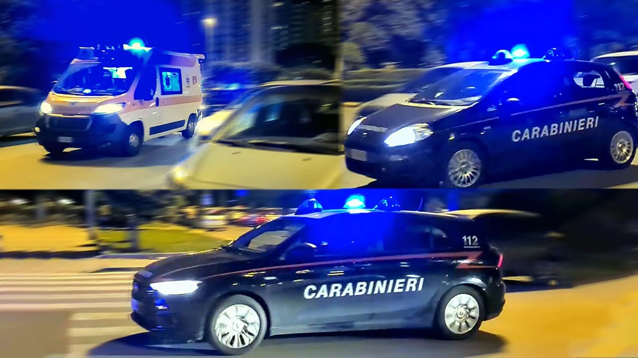 [SCORTA] Fiat Tipo CC + Fiat Punto CC scortano Fiat Ducato Ambulanza SEUS 118 + UMR P.O. Villa Sofia