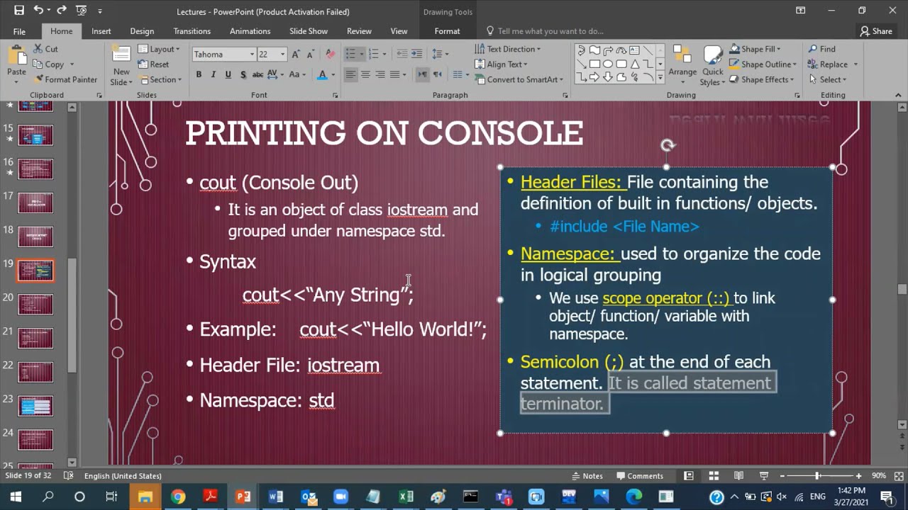 Hello World Program in C++ | Programming Fundamental | Part 006