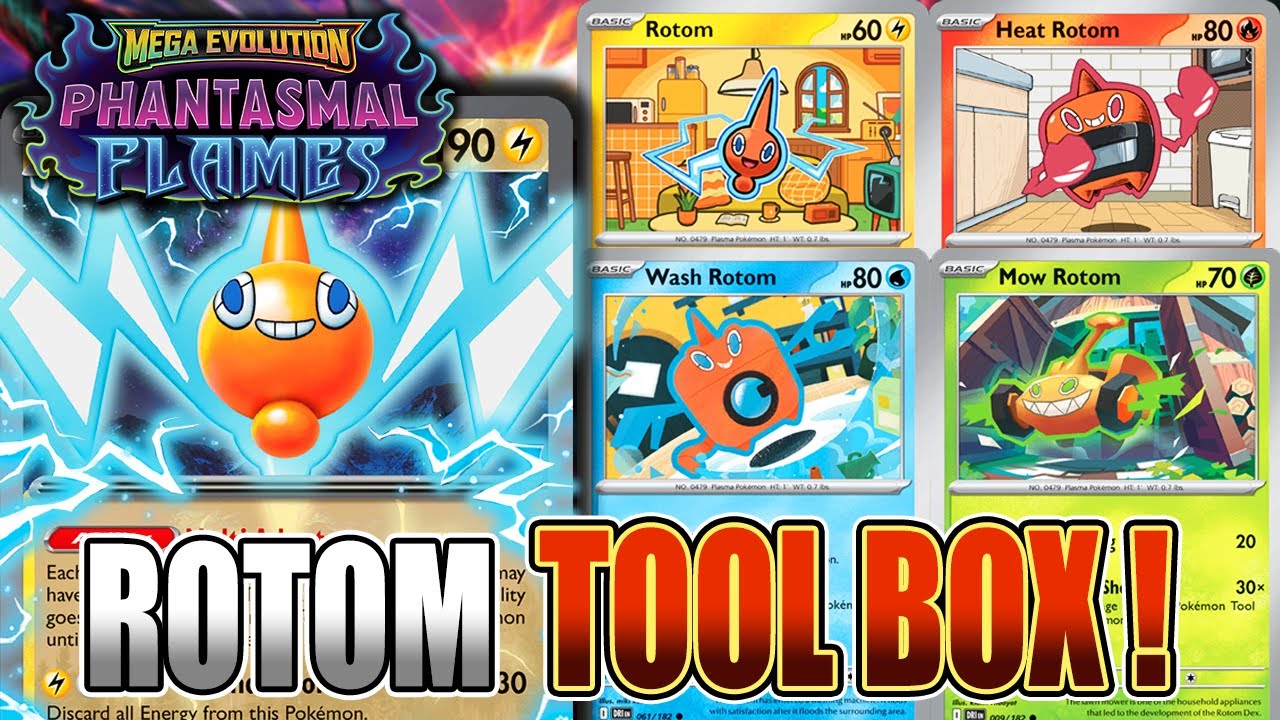 ⚡Esta TOOL BOX de ROTOM te SORPRENDERÁ!⚡Pokemon TCG / Phantasmal Flames