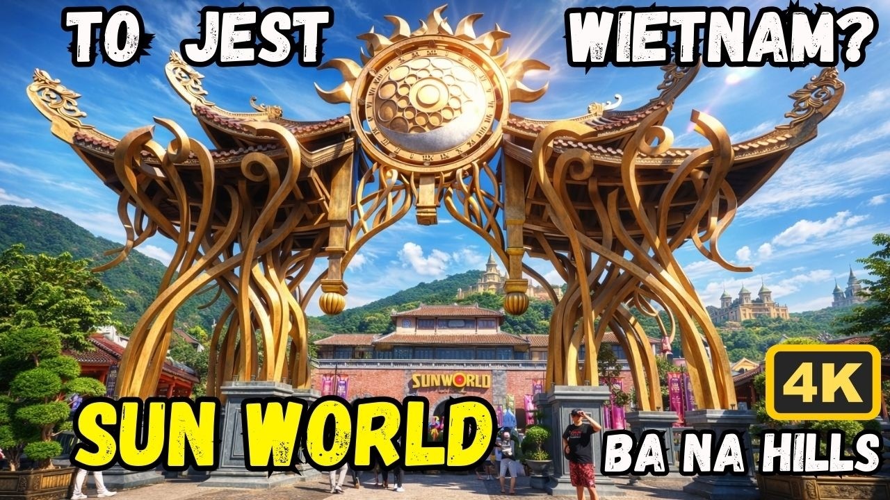 Sun World Ba Na Hills &ndash; Czy Francuska Wioska i Fontanna Helios Są Warte Swojej Ceny? Wietnam 4k