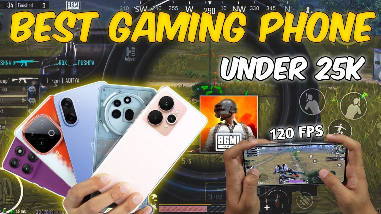 Top 5 Best Gaming Phones Under ₹25,000 in 2025 | 120FPS BGMI & PUBG Test