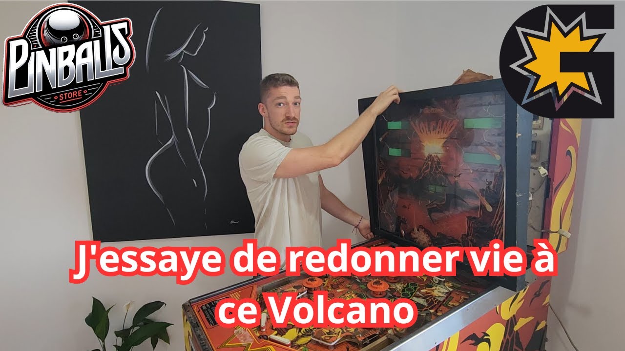 Pinballs Vlog #1 - Flipper Gottlieb Volcano partie 1