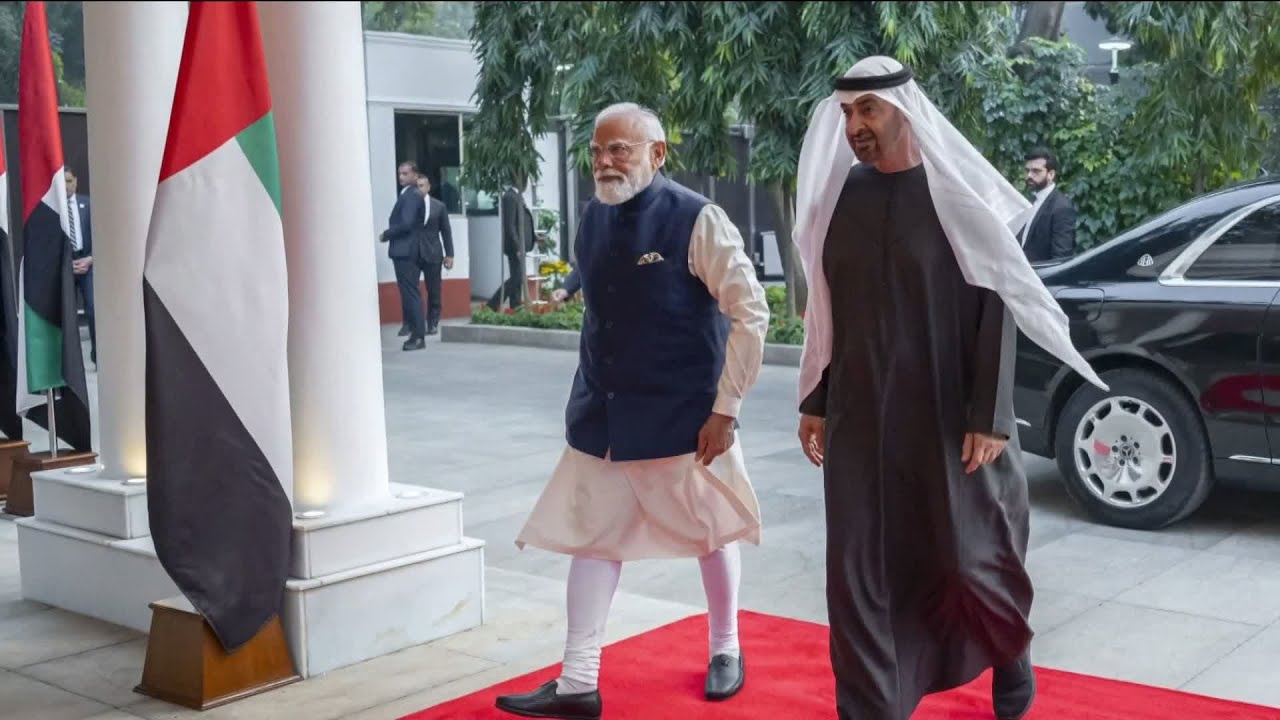 رئيس الدولة ورئيس وزراء الهند يبحثان تعزيز التعاون في إطار الشراكة الاستراتيجية بين البلدين